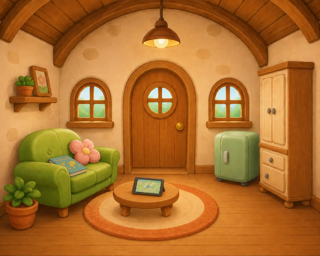 The room inside the house